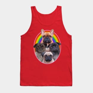 Three Pugs & A Frenchie! Tank Top